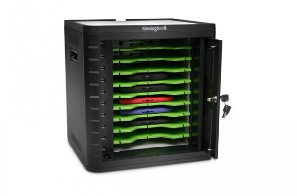 Kensington Lade- und Synchronisierungs-Kabinett für Tablets – universal – schwarz, K67862EU