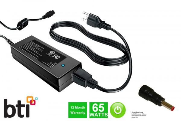 BTI 65W Notebook Netzteil (4.5mm x 3.0mm) - EU/UK Version, AC-1965138