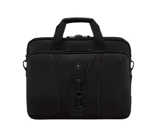 Wenger Legacy Black Series, 16" Laptop Briefcase, Black, 653630