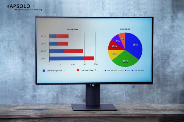 KAPSOLO 3H Anti-Glare, entspiegelnde Displayschutzfolie / Displayschutzfilter für iiyama ProLite T27
