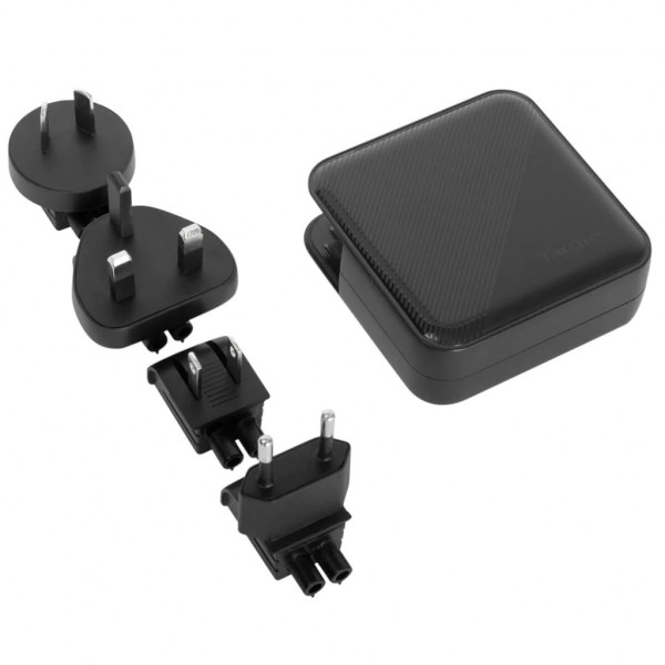 Targus 100 W Gan Charger - Multi port - with travel adapters, APA109GL