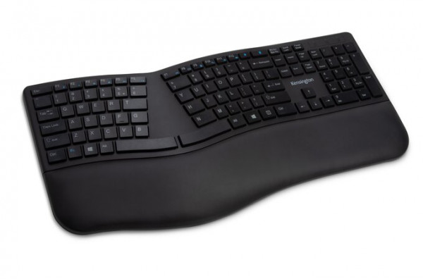 Kensington Pro Fit® Ergo-Tastatur, kabellos – schwarz (DE), K75401DE