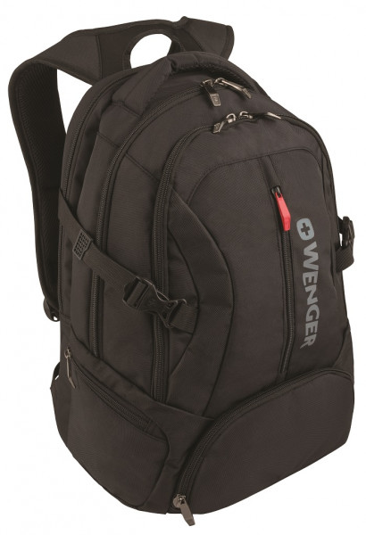 Wenger, Transit 16"/40 Cm Deluxe Laptop Backpack, Black , 600636