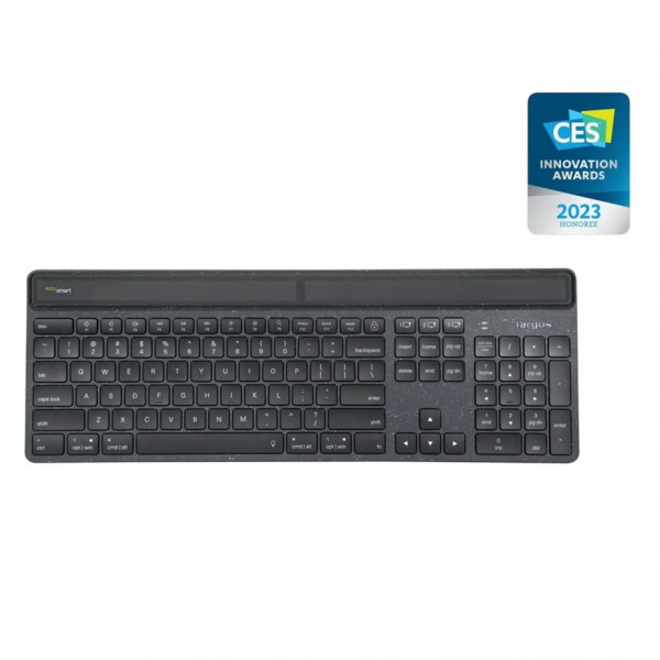 Targus EcoSmart Energy Harvesting Antimicrobial Bluetooth Keyboard (DE), AKB868DE