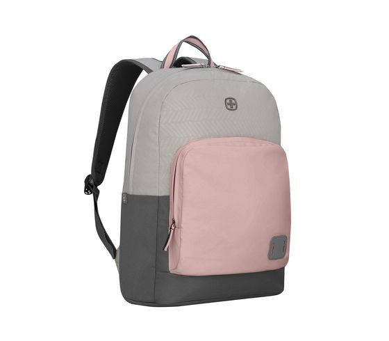 Wenger NEXT22, Crango 16'' Laptop Backpack, Gray/Rose, 611982