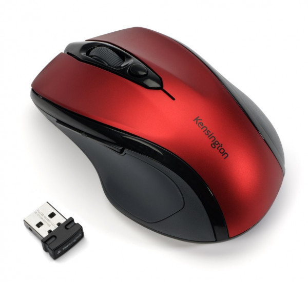 Kensington Pro Fit® kabellose Mid-Size-Maus – rubinrot, K72422WW