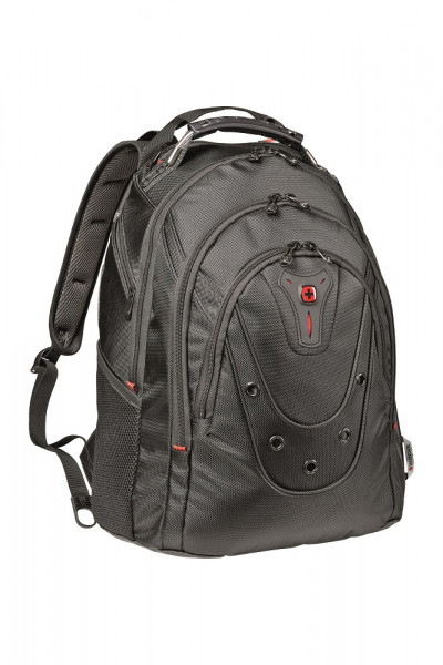 WENGER Ibex 15,6" Slim Backpack 125th Anniversary, Black Ballistic, 605500