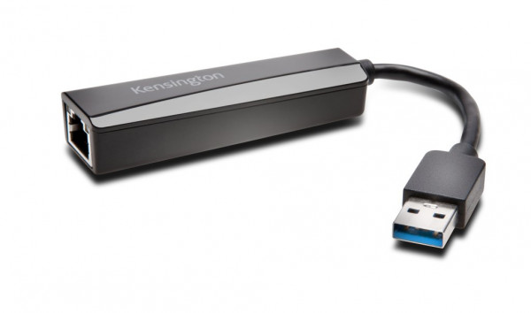 Kensington UA0000E USB 3.0-Ethernet-Adapter – schwarz, K33981WW