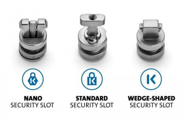 Kensington ClickSafe® 3-in-1 Verankerung für T-Bar, Wedge, Nano Security Slot, K68001WW