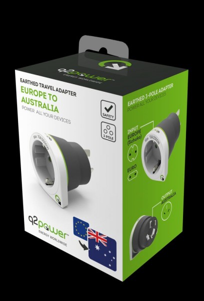 q2power Country Adapter Europ auf Australien, 1.200120