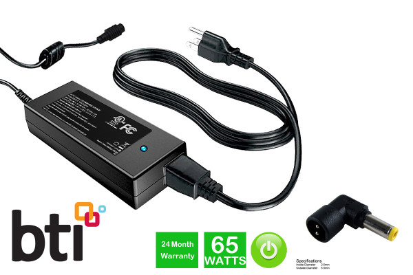BTI 65W Notebook Netzteil (5.5mm x 2.5mm) - EU/UK Version, AC-1965103