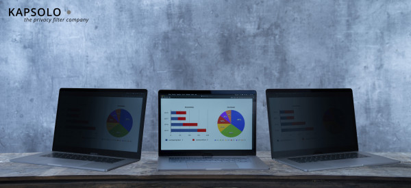 KAPSOLO 4-wege Blickschutzfilter / Blickschutzfolie abnehmbar für Lenovo ThinkPad X13 Yoga Gen 1 , KAP12397