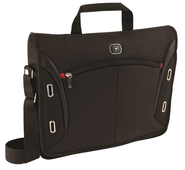 Wenger Developer 15" Messenger Macbook Pro Flapover, Black, 600665